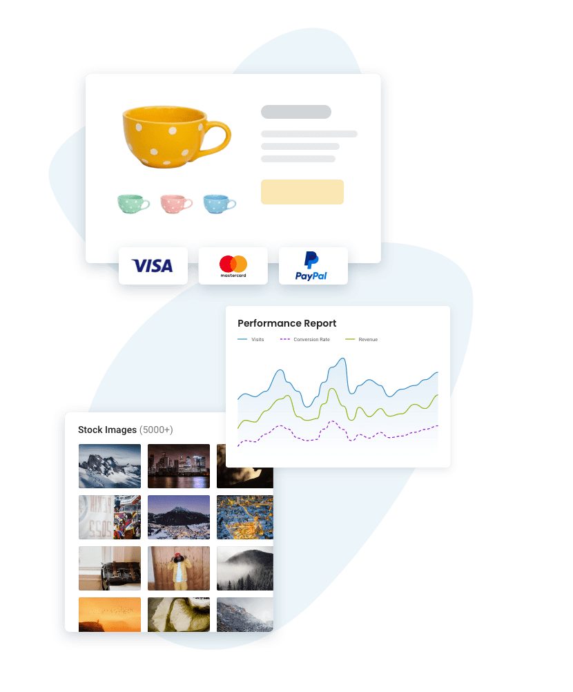 Características de los ejemplos de creación de sitios web